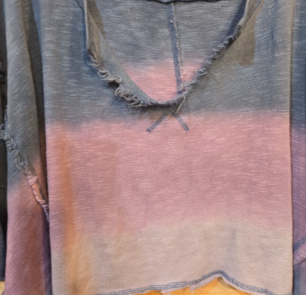 We The Free Ombre V-Neck Pullover - Blue & Lavender - Picture 6 of 8